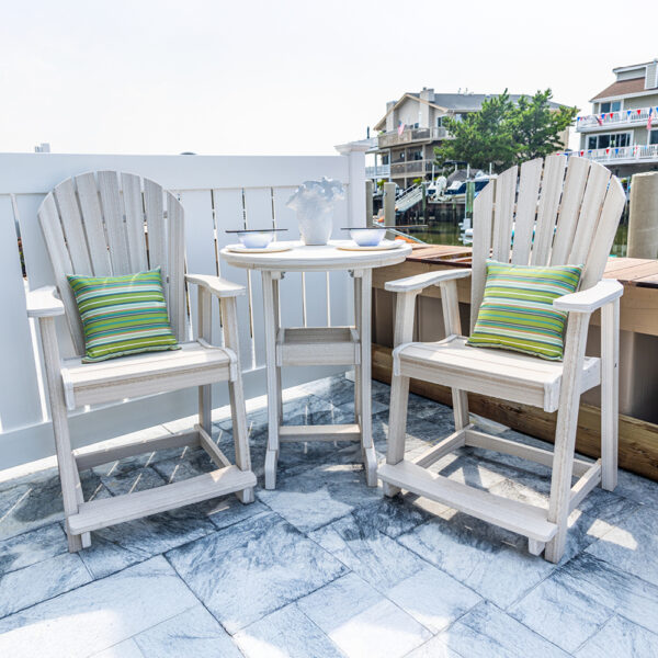 30” Round Poly Adirondack Bar Height Table - Image 12
