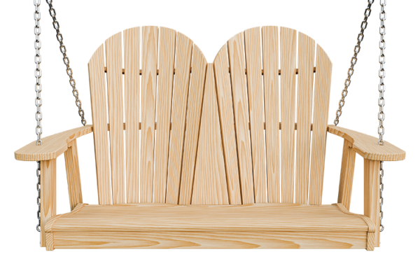 4’ Wood Adirondack Hanging Swing - Image 4