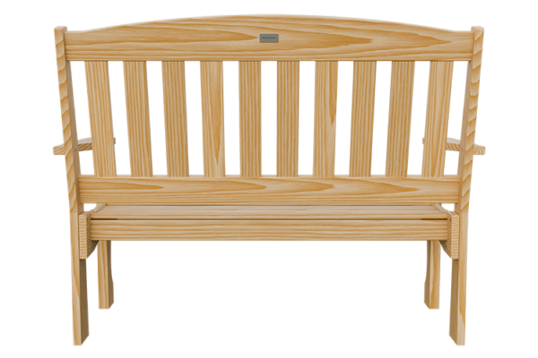 4’ Wood English Garden Bench - Image 5