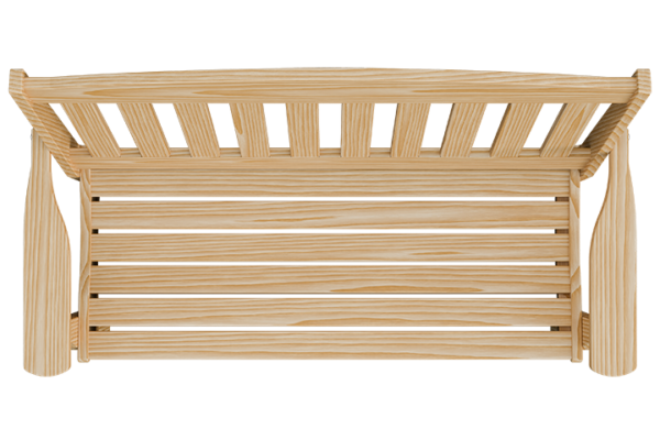 4’ Wood English Garden Bench - Image 3