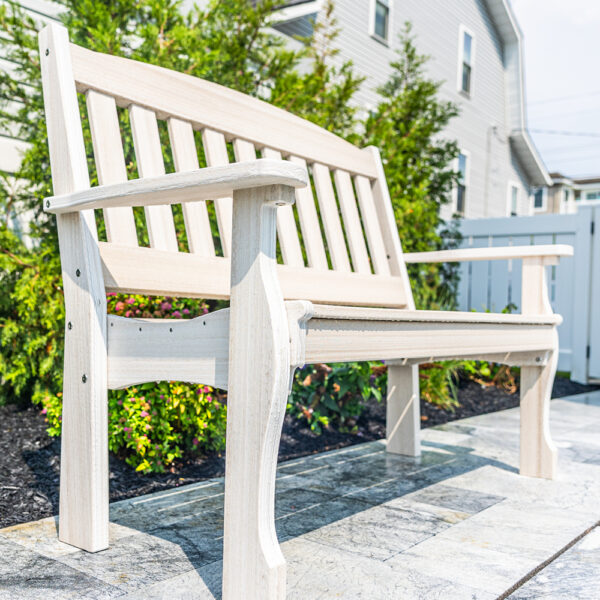 4' Poly English Garden Bench - Image 7