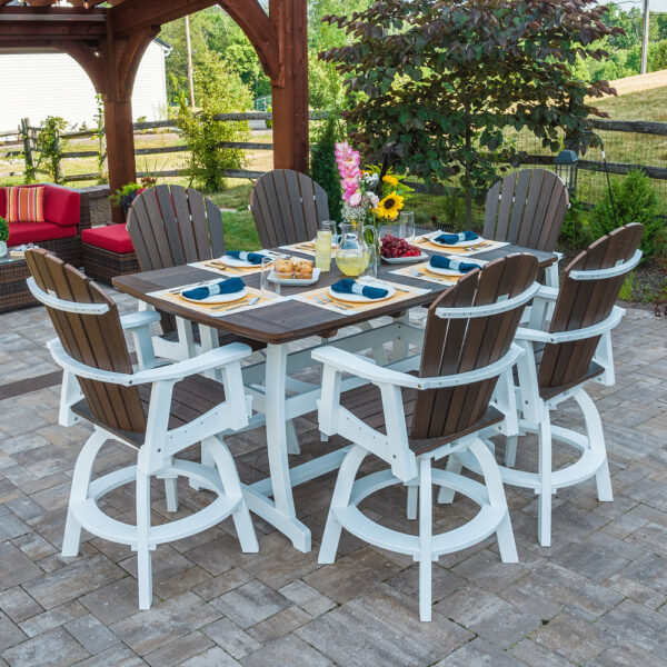 4' x 6' Poly Adirondack Bar Height Table - Image 5