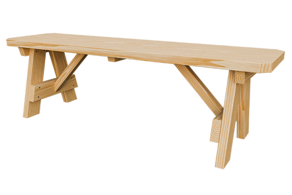 54” Wood Bench
