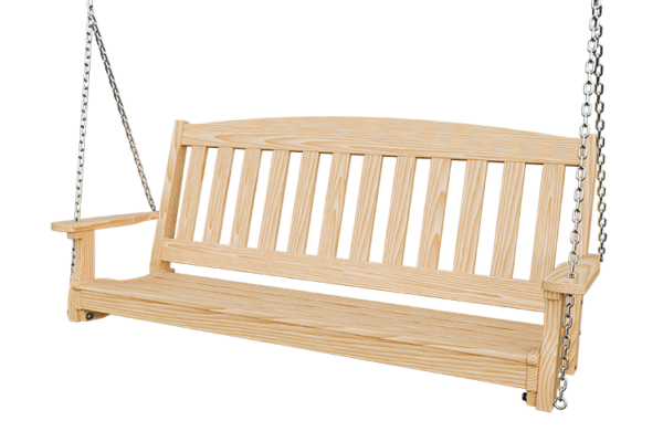 5’ Wood English Garden Hanging Swing