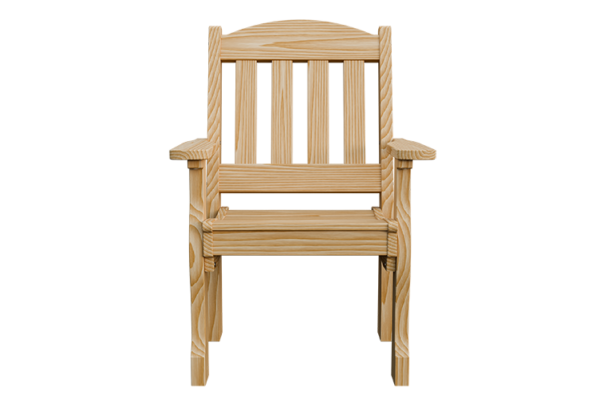 Wood English Garden Dining Armchair - Image 4