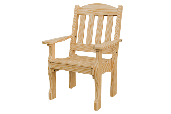 Wood English Garden Dining Armchair