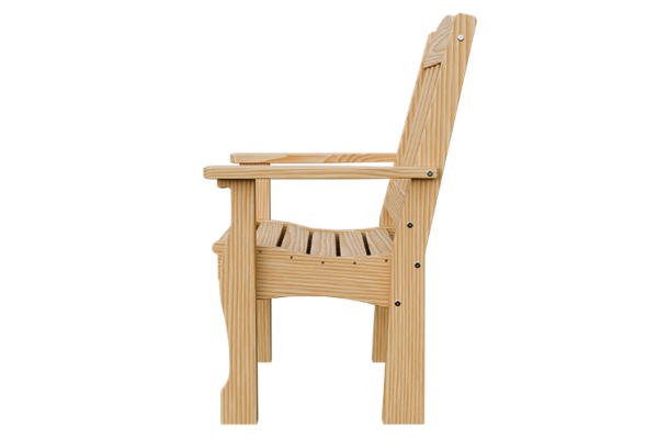 Wood English Garden Dining Armchair - Image 3