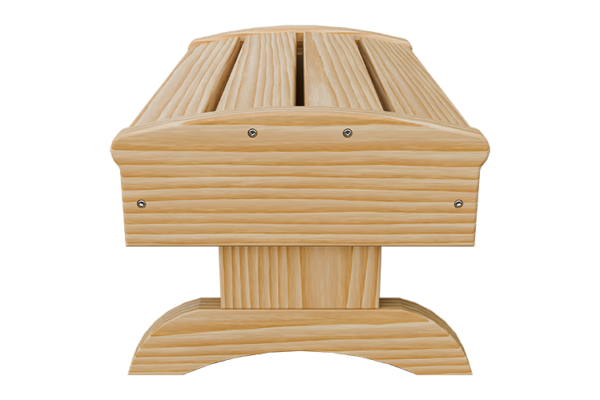 Wood Adirondack Footstool - Image 3