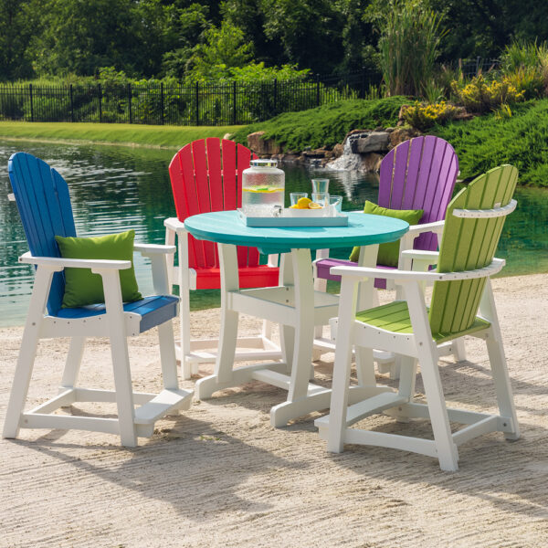 Amish-Crafted Poly Adirondack Bar Chair - Image 8