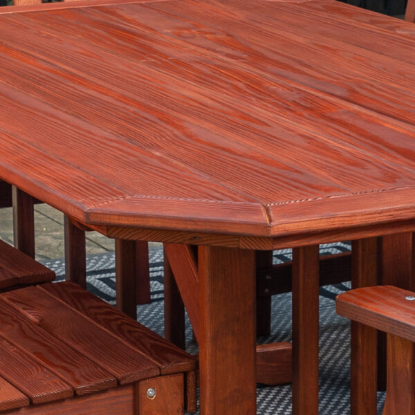 4' x 6' Wood English Garden 7 Piece Dining Set - Image 6