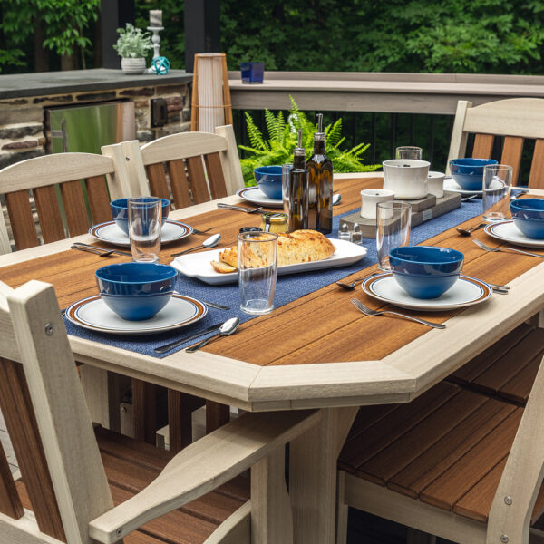 4' x 6' Poly English Garden 7 Piece Dining Set - Image 5