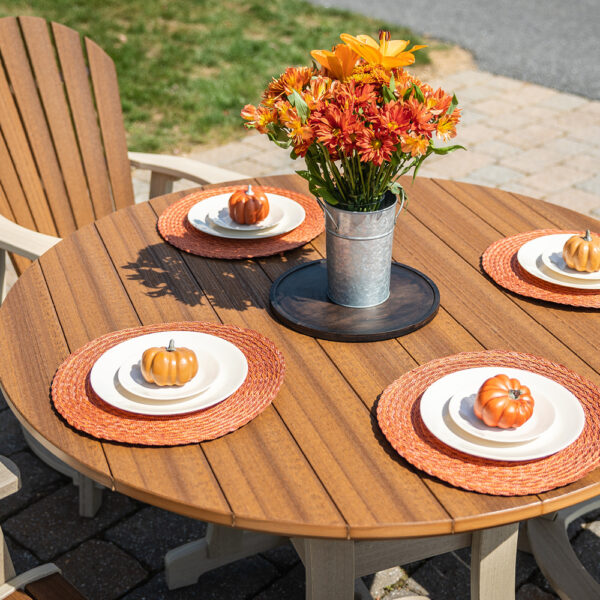 54" Round Poly Adirondack Counter Height Table - Image 6