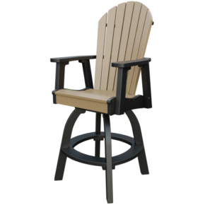poly Adirondack swivel bar chair