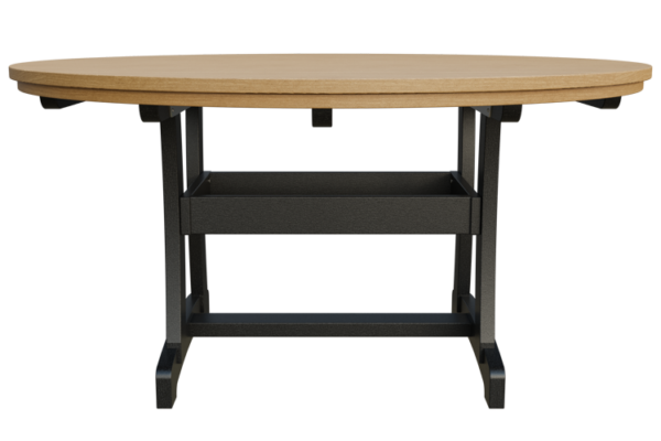 64” Round Poly Adirondack Dining Table w/ Umbrella Hole - Image 2