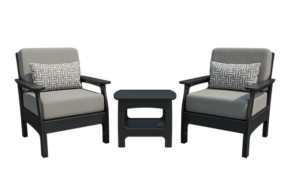 VaraMora Chair Set: 2 Chairs with Side Table