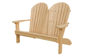 4’ Wood Adirondack Love Seat