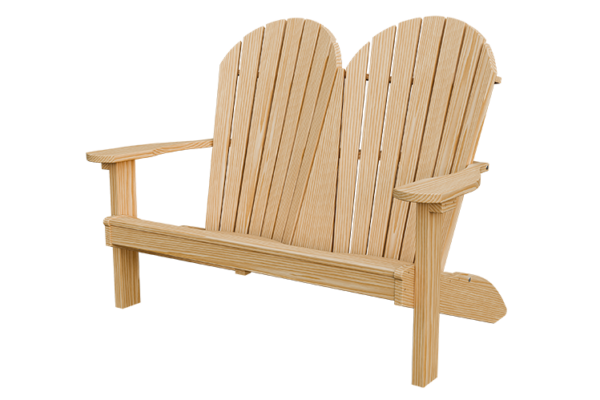 4’ Wood Adirondack Love Seat