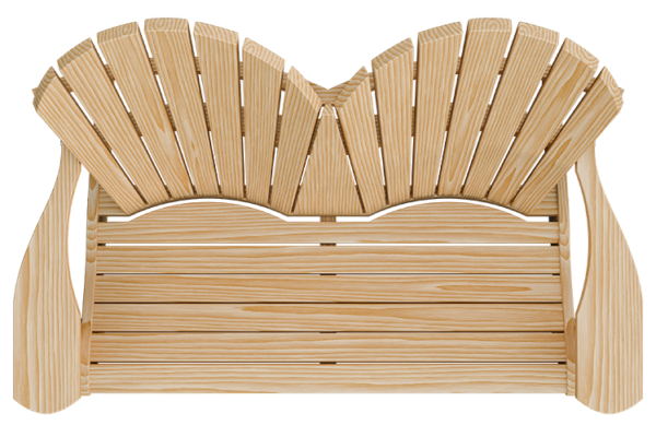 4’ Wood Adirondack Love Seat - Image 2