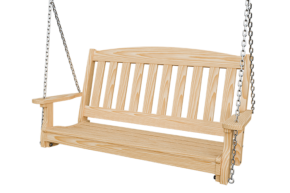 4’ Wood English Garden Hanging Swing