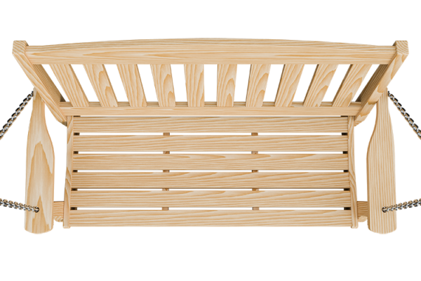 4’ Wood English Garden Hanging Swing - Image 2