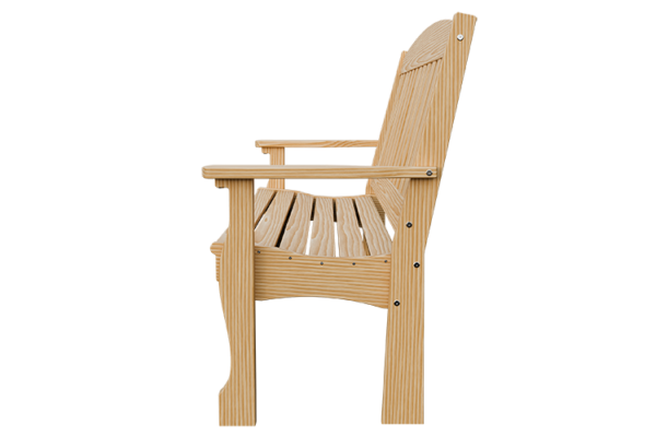 5’ Wood English Garden Bench - Image 3