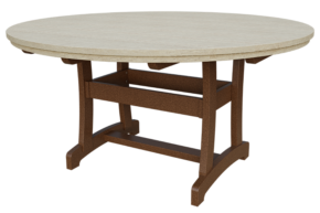 64” Round Poly Adirondack Dining Table w/ Umbrella Hole