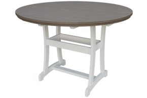 64” Round Poly Adirondack Bar Height Table w/ Umbrella Hole