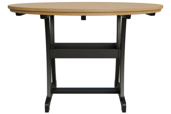 64” Round Poly Adirondack Bar Height Table w/ Umbrella Hole - Image 4