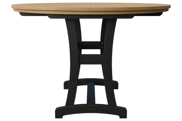 64” Round Poly Adirondack Bar Height Table w/ Umbrella Hole - Image 3
