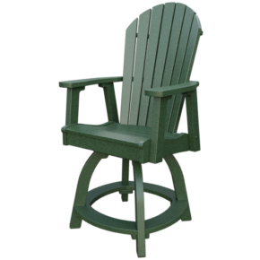 Poly Adirondack Swivel Counter Height Rocker