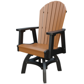 Poly Adirondack Swivel Dining Rocker