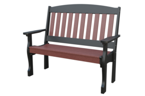 4' Poly English Garden Bench