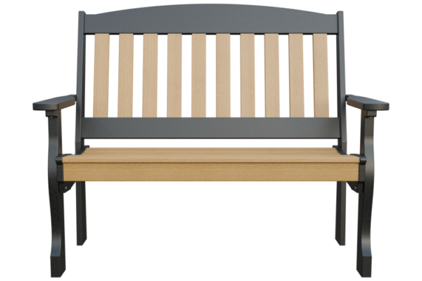 4' Poly English Garden Bench - Image 4