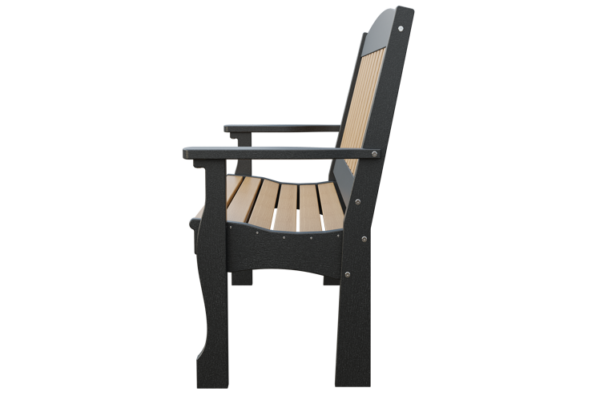 4' Poly English Garden Bench - Image 2