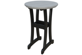 30” Round Poly Adirondack Bar Height Table