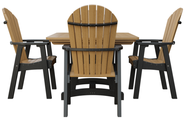 4' x 4' Poly Adirondack 5 Piece Dining Set - Image 2