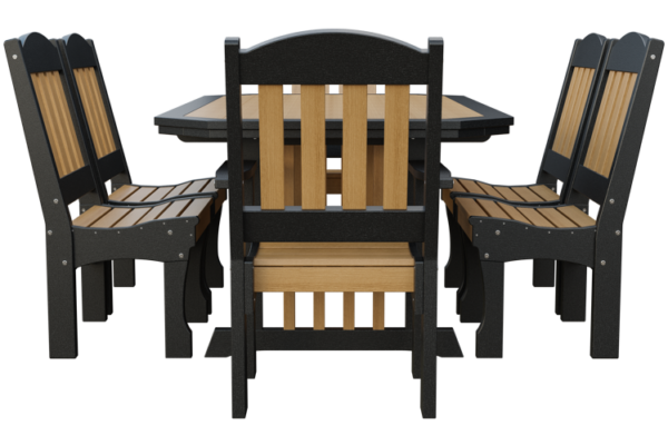 4' x 6' Poly English Garden 7 Piece Dining Set - Image 4