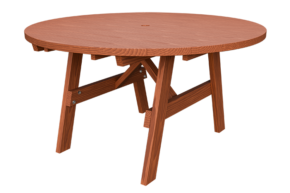 54" Round Wood Picnic Table