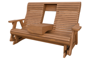 5’ Wood Rollback Glider w/ Console