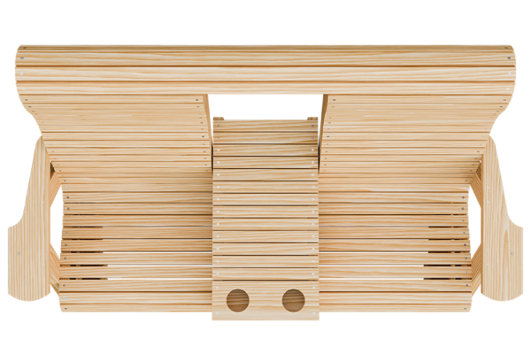 5’ Wood Rollback Glider w/ Console - Image 2