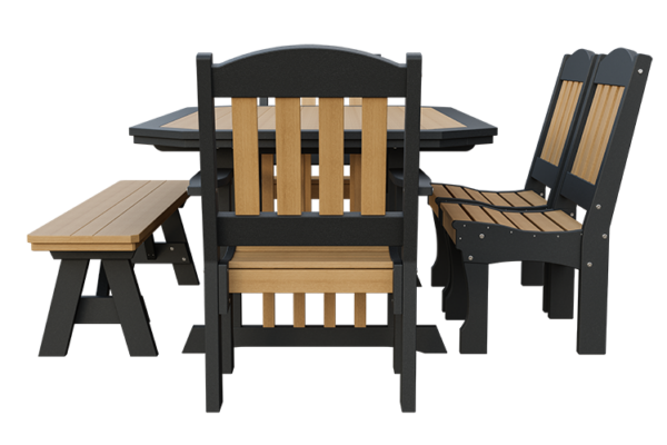 4' x 6' Poly English Garden Dining Set 2 - Image 3
