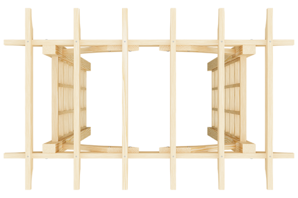 30” x 48” Wood Canterbury - Image 2
