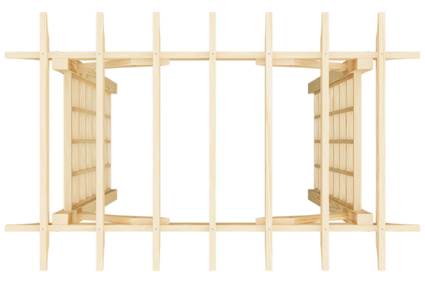 36” x 60” Wood Canterbury - Image 2