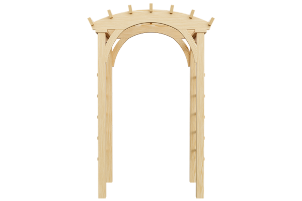 3’ x 4’ Wood Roman Arch - Image 4