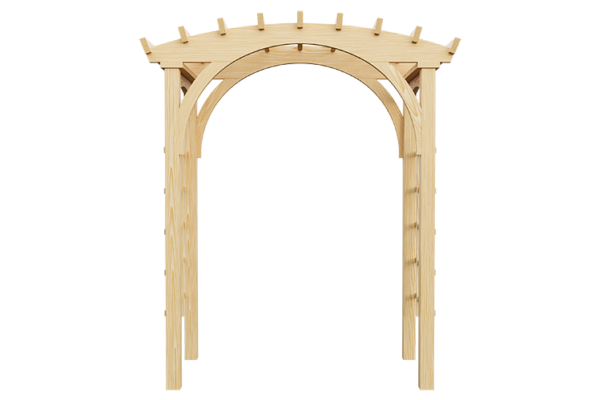 3’ x 6’ Wood Roman Arch - Image 4