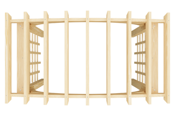 3’ x 6’ Wood Roman Arch - Image 2