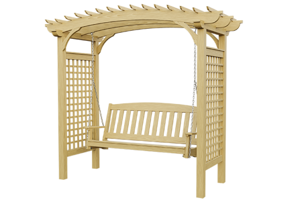 Wood Brandywine Swing Arbor
