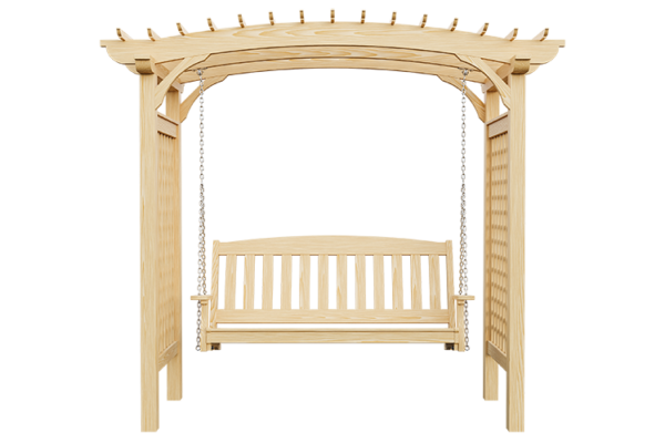 Wood Brandywine Swing Arbor - Image 4