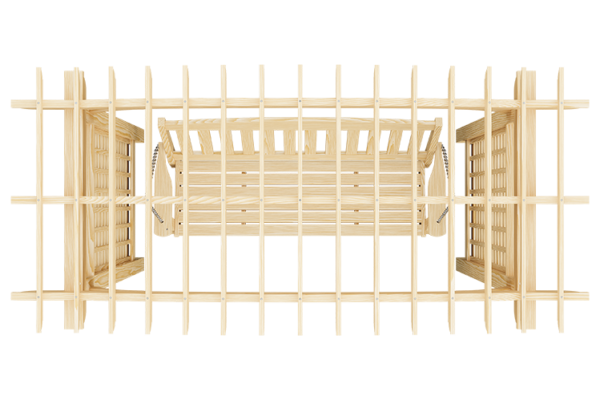 Wood Brandywine Swing Arbor - Image 2