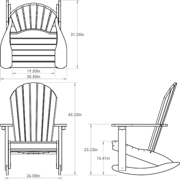 Poly Adirondack Rocker - Image 6